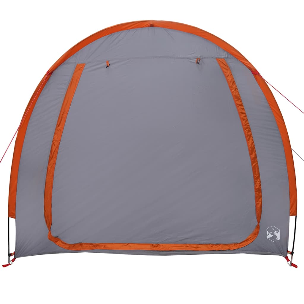Tenda porta biciclette 210 x 156 x 180 cm Grigio e arancione