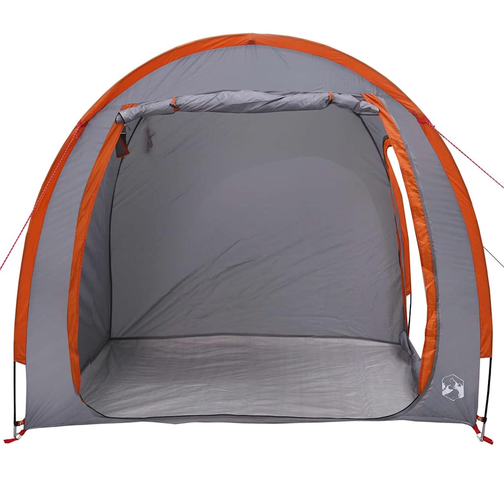 Tenda porta biciclette 210 x 156 x 180 cm Grigio e arancione
