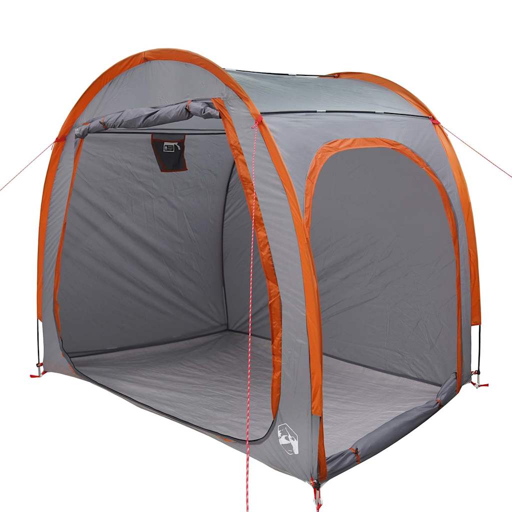 Tenda porta biciclette 210 x 156 x 180 cm Grigio e arancione