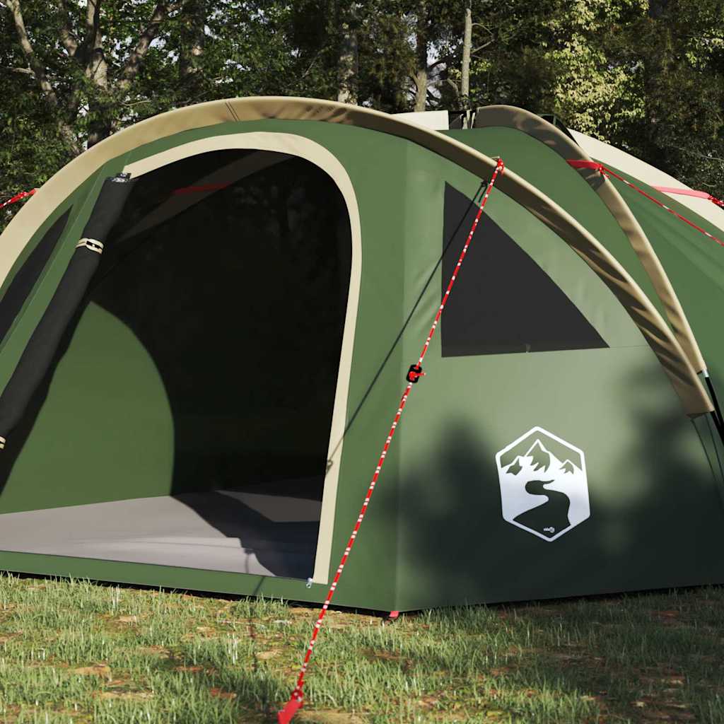 Tenda a Cupola 4 persona Verde taffetà Impermeabile