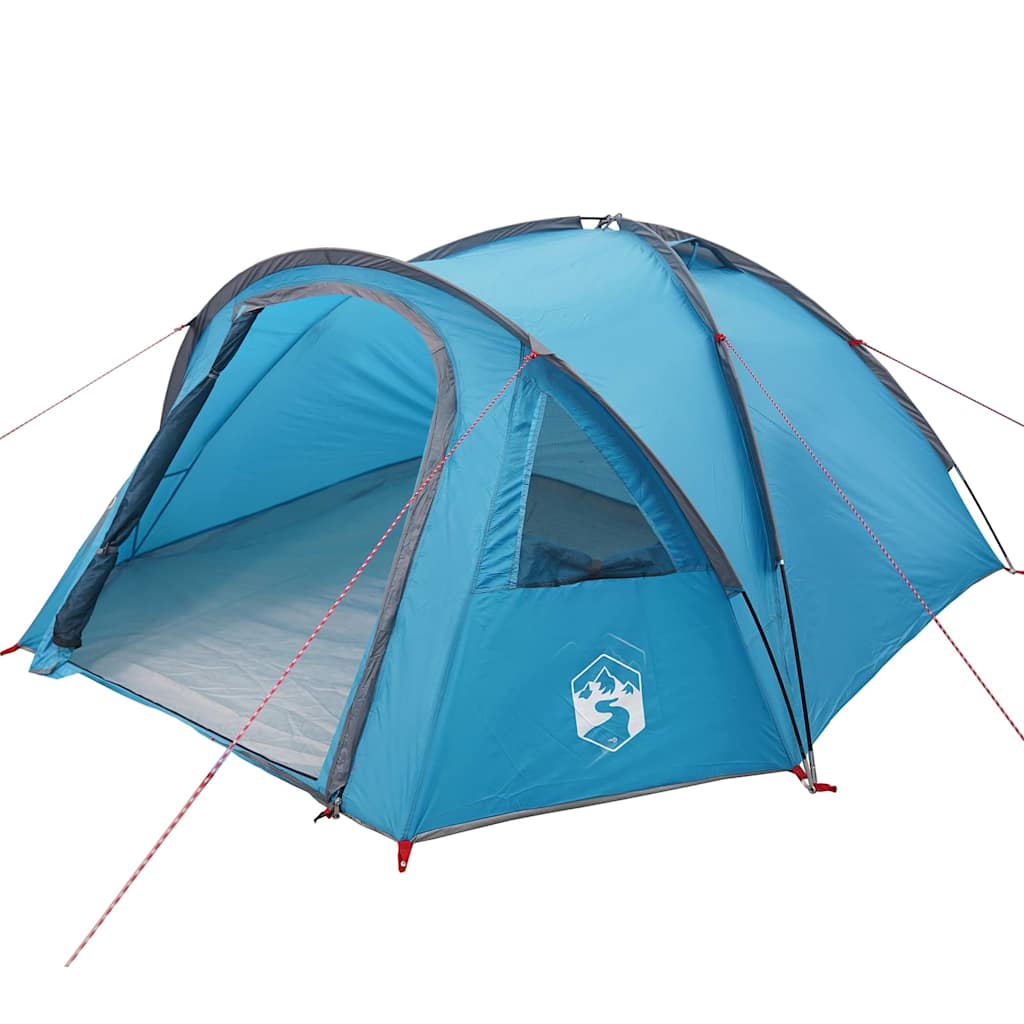 Tenda a Cupola 4 persona Blu taffetà Impermeabile