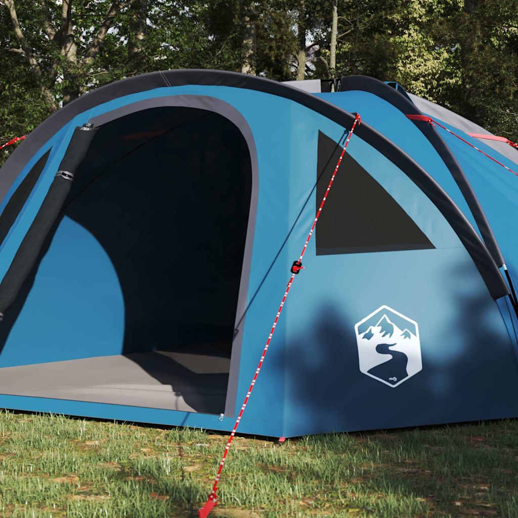 Tenda a Cupola 4 persona Blu taffetà Impermeabile