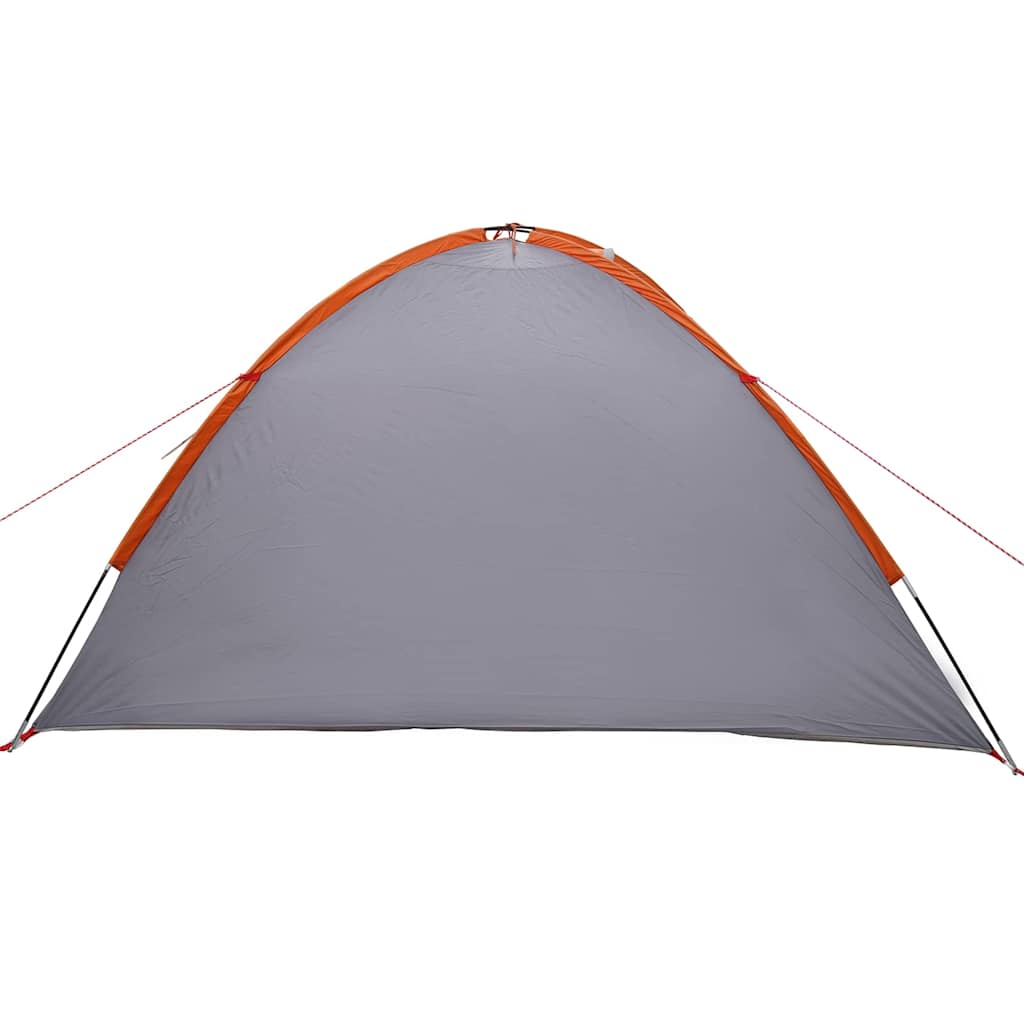 Tenda a Cupola 4 persona Grigio e arancione taffetà