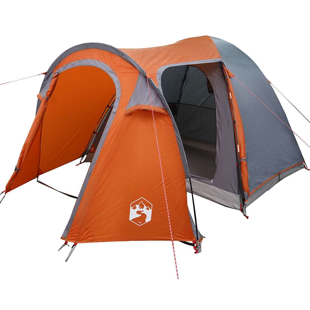 Tenda a Cupola 6 persona Grigio e arancione