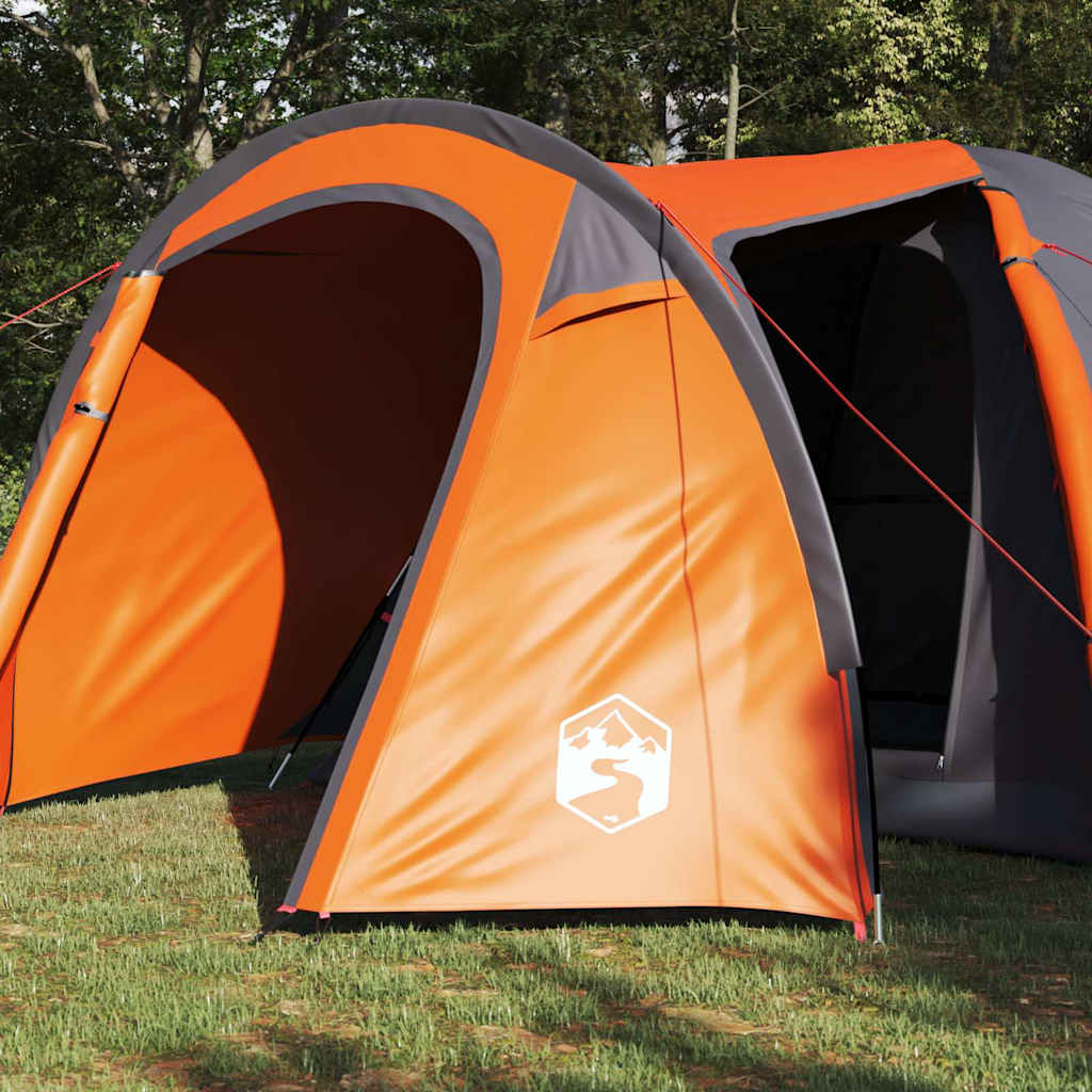 Tenda a Cupola 6 persona Grigio e arancione