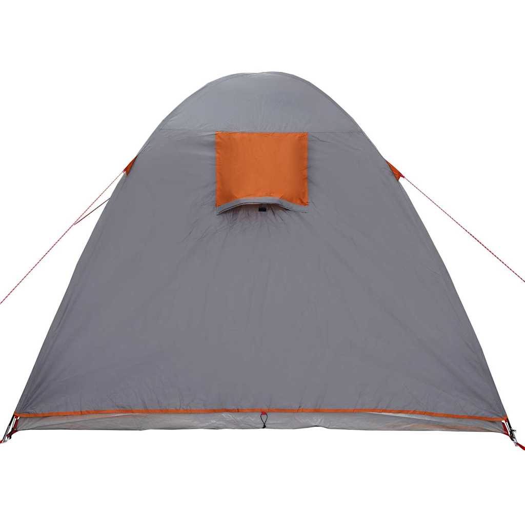 Tenda a Cupola 6 persona Grigio e arancione