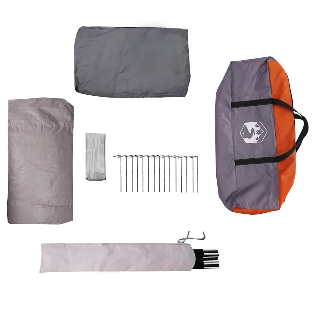 Tenda a Cupola per 4 Persone 4 persona Grigio e arancione
