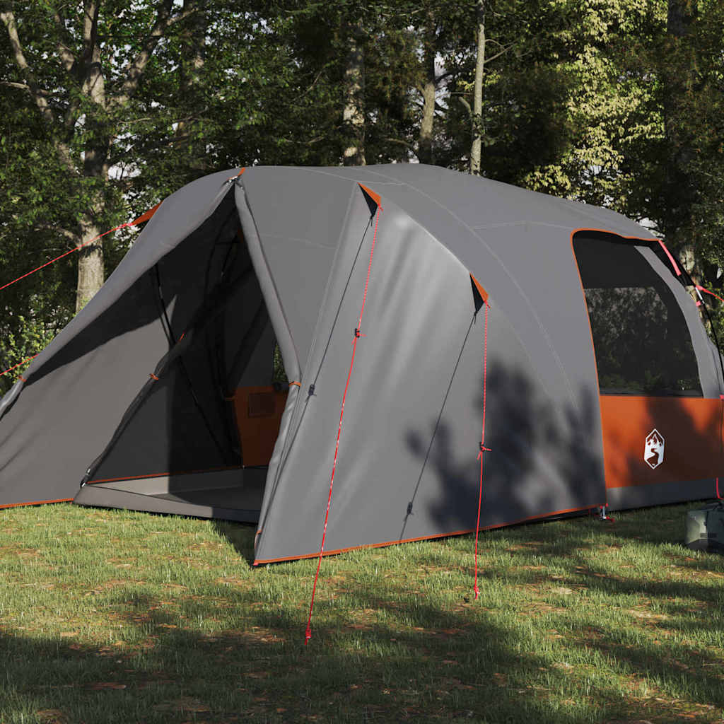 Tenda a Cupola per 4 Persone 4 persona Grigio e arancione