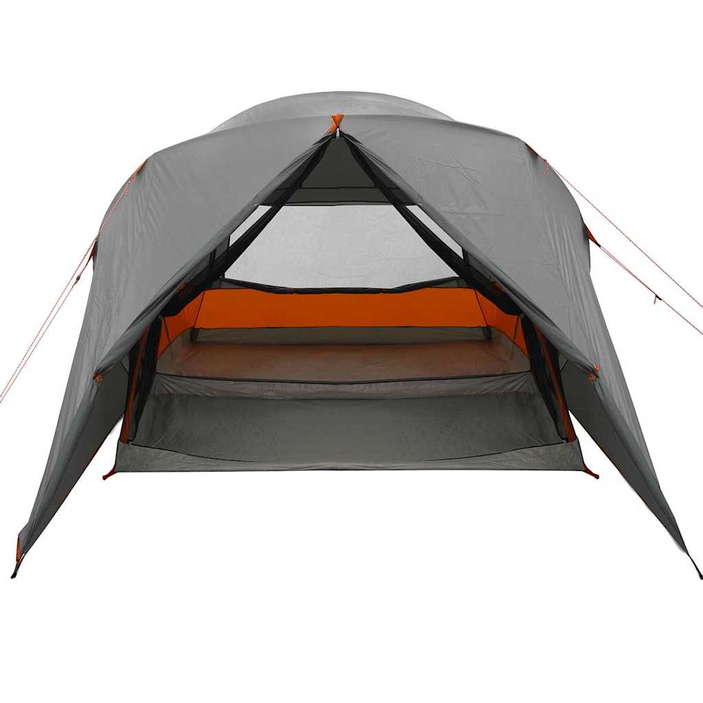 Tenda a Cupola per 4 Persone 4 persona Grigio e arancione