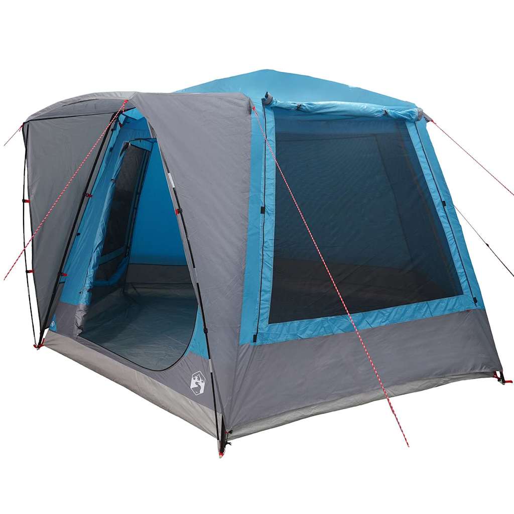 Tenda da campeggio 8 persona Blu Poliestere Impermeabile