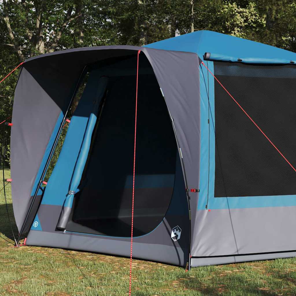 Tenda da campeggio 8 persona Blu Poliestere Impermeabile