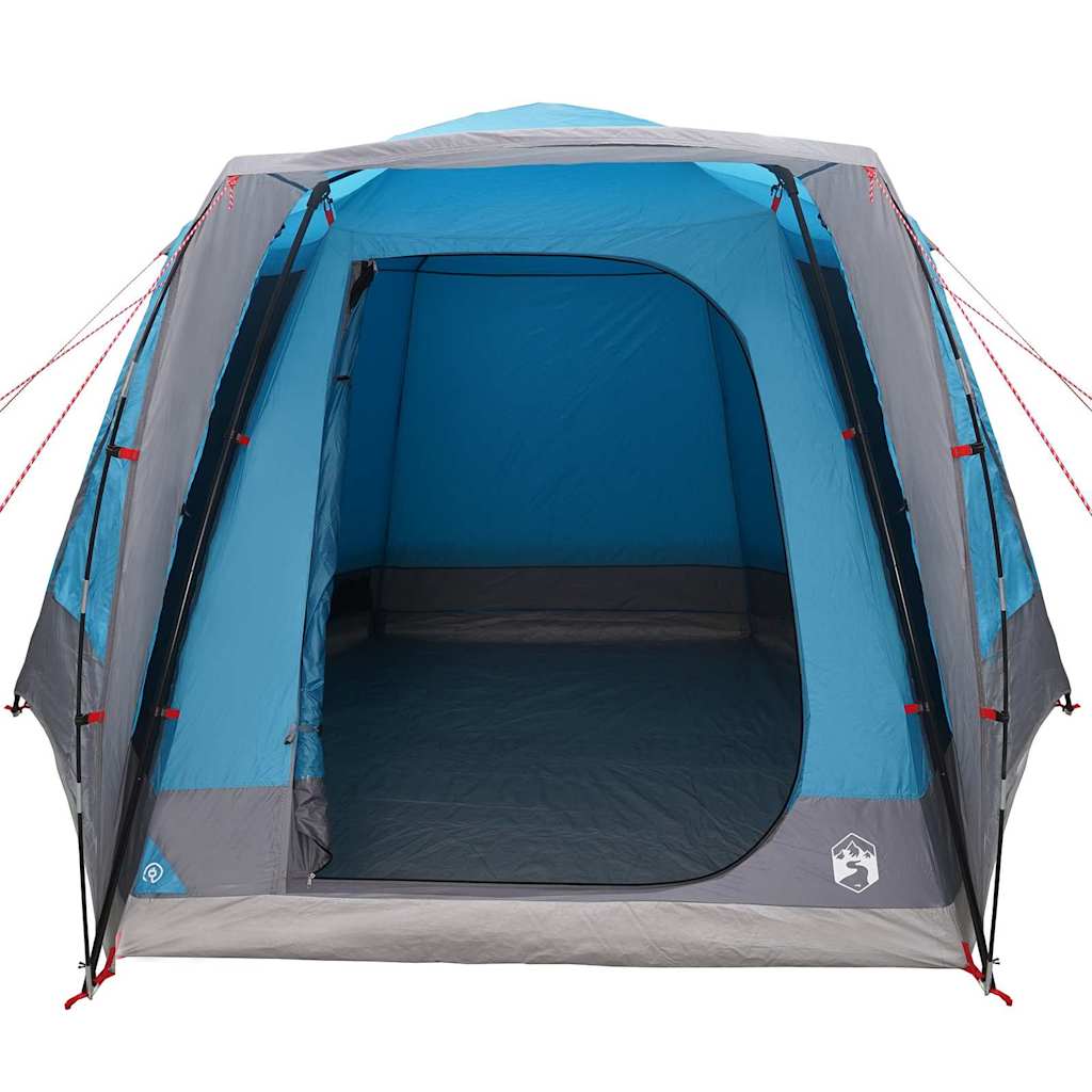 Tenda da campeggio 8 persona Blu Poliestere Impermeabile