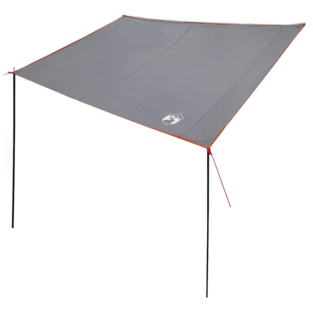 Tendone da caravan Grigio e arancione 240 x 350 cm taffetà