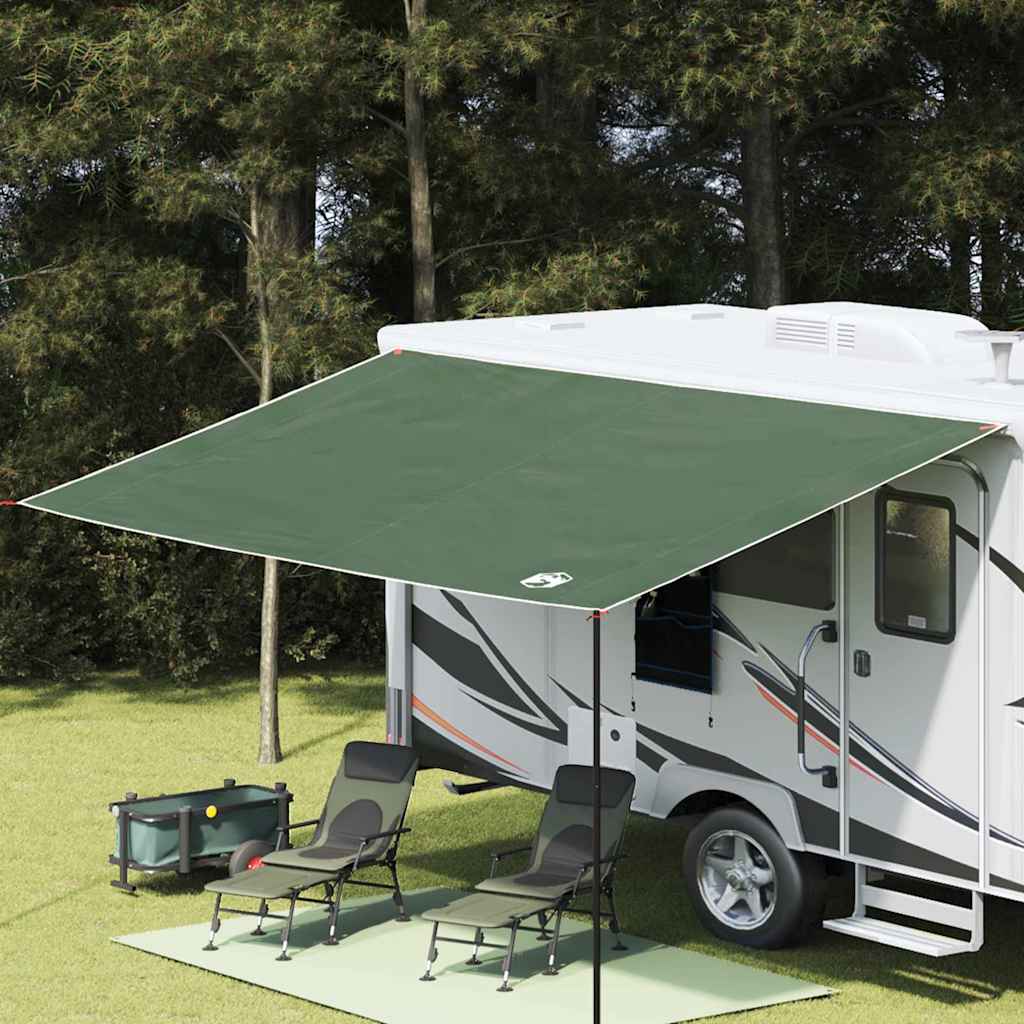 Tendone da caravan 240 x 460 cm Impermeabile Verde taffetà