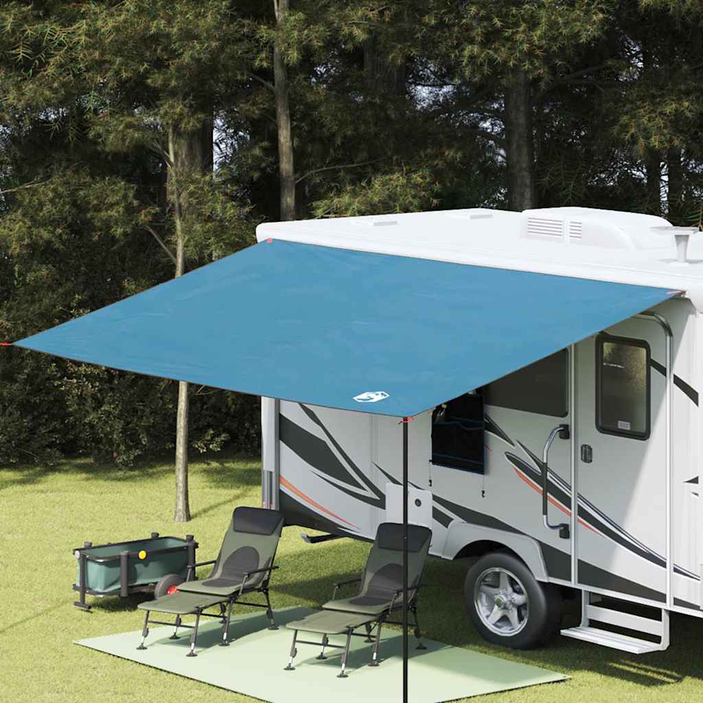 Tendone da caravan 240 x 460 cm Impermeabile Blu taffetà