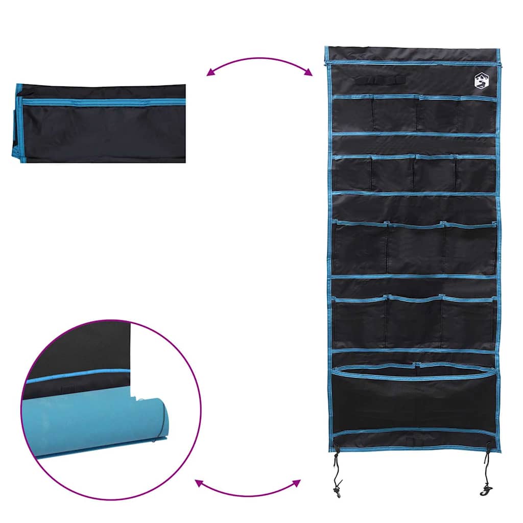 Sacchetto per Stoccaggio Nero e Blu 125 x 48 cm Oxford