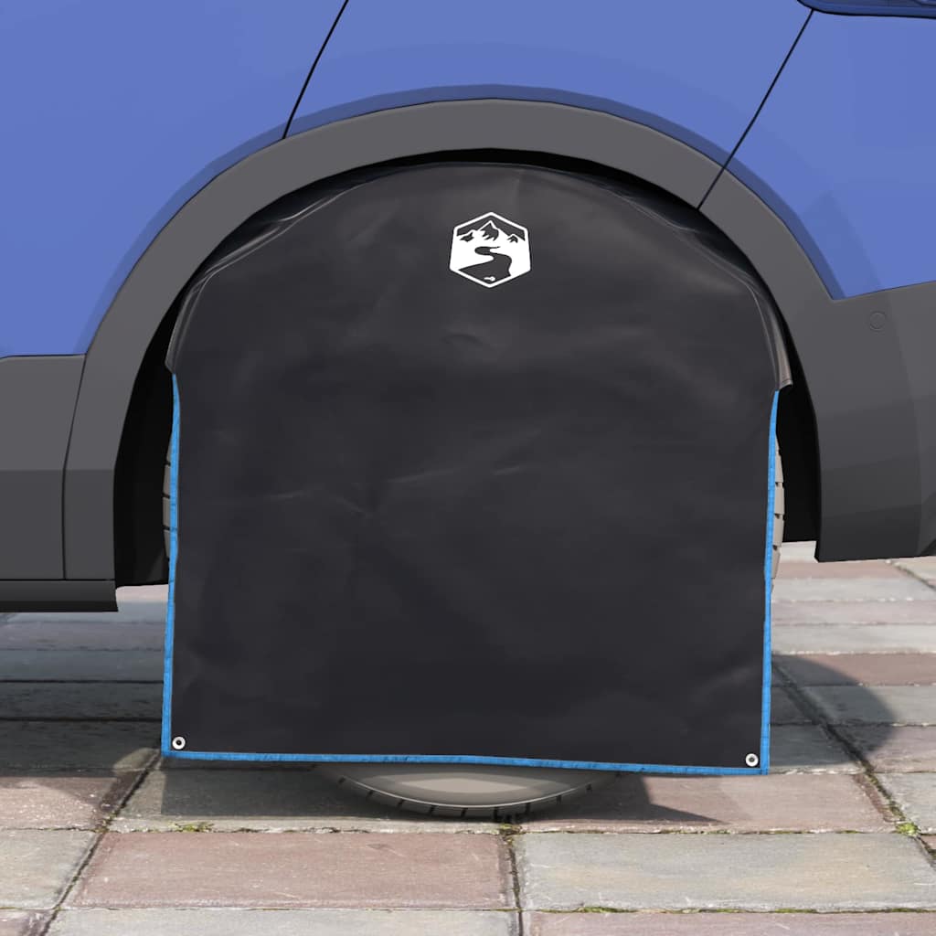 Copricerchio Nero e Blu 108 x 76 cm Oxford