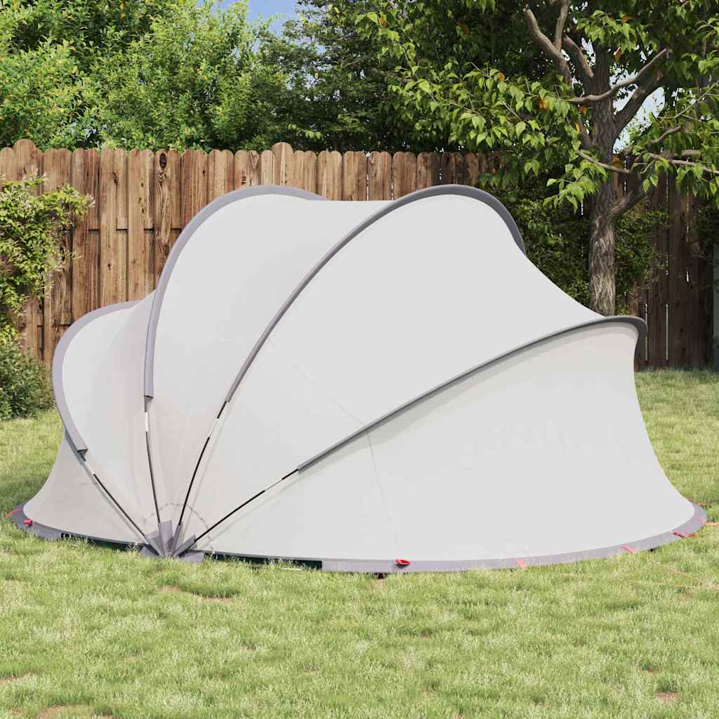 Dome Piscina 336 x 322 x 160 cm Grigio e arancione