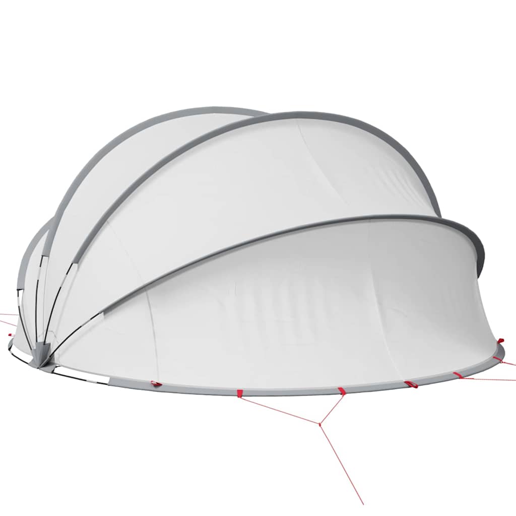 Dome Piscina 336 x 322 x 160 cm Grigio e arancione