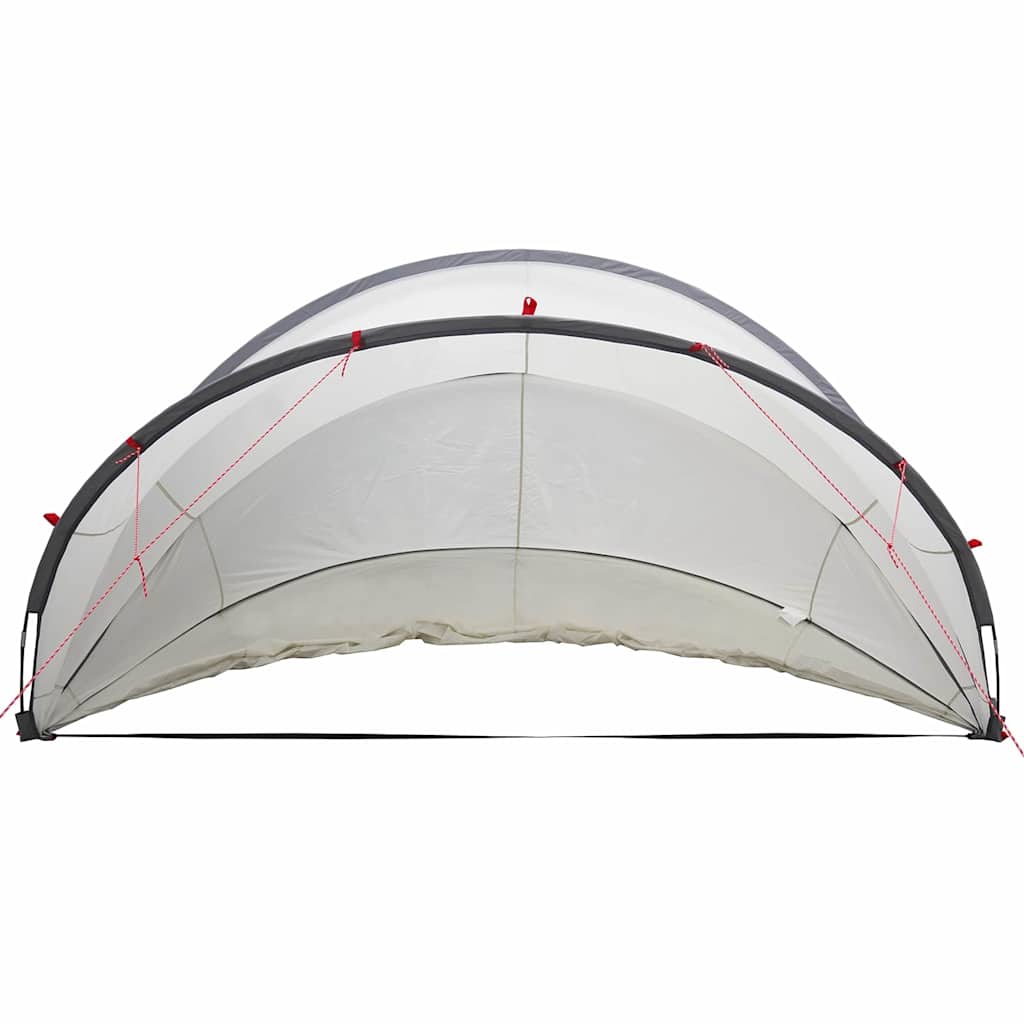 Dome Piscina 336 x 322 x 160 cm Grigio e arancione