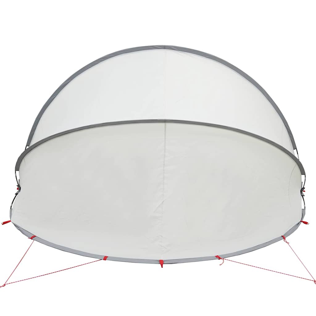Dome Piscina 336 x 322 x 160 cm Grigio e arancione
