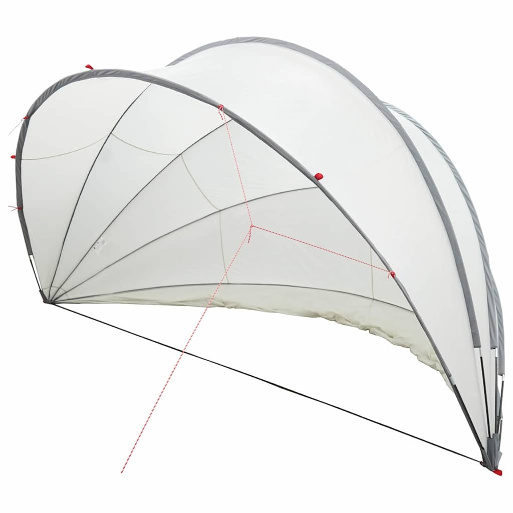 Dome Piscina 500 x 500 x 236 cm Grigio e arancione