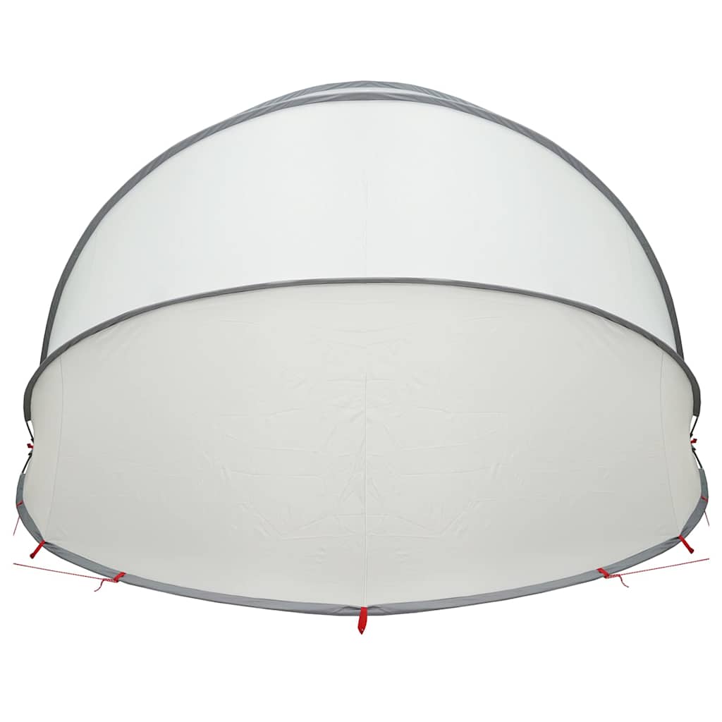 Dome Piscina 500 x 500 x 236 cm Grigio e arancione