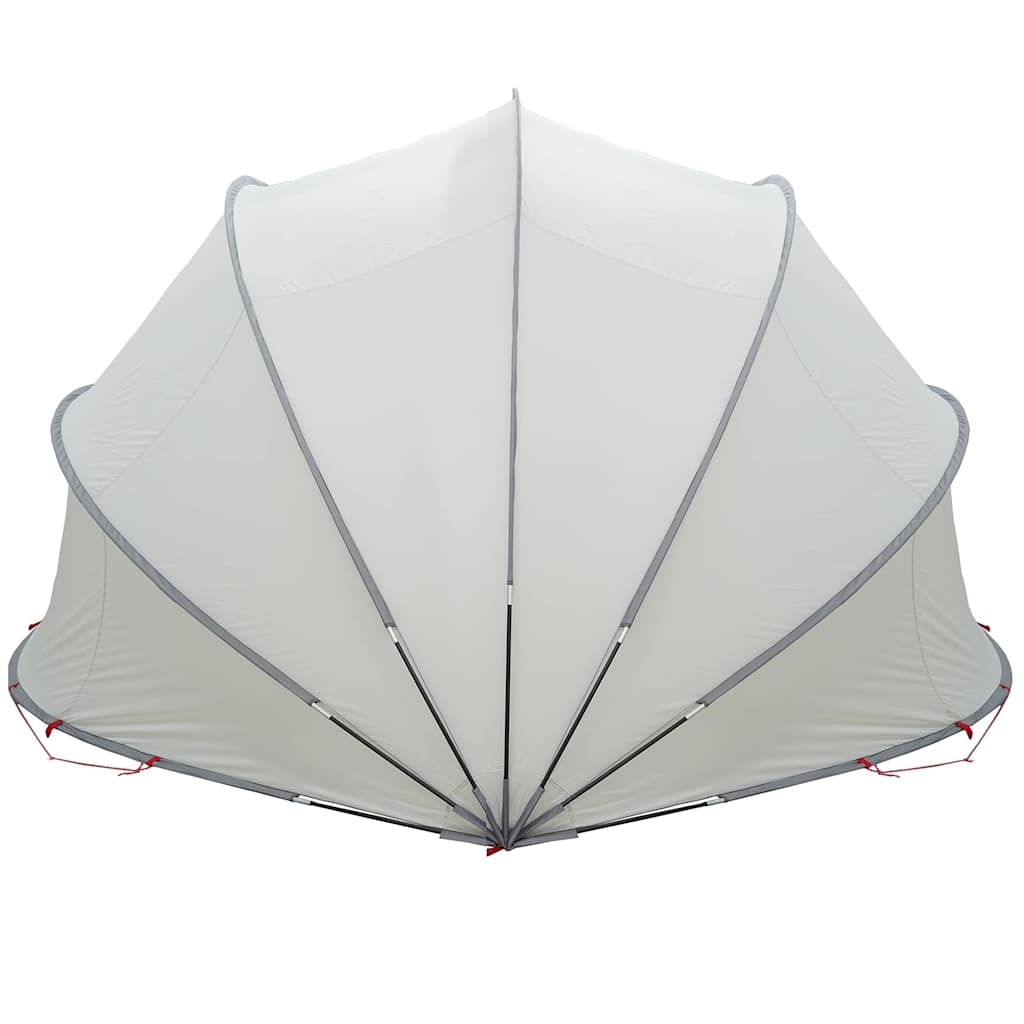 Dome Piscina 500 x 500 x 236 cm Grigio e arancione
