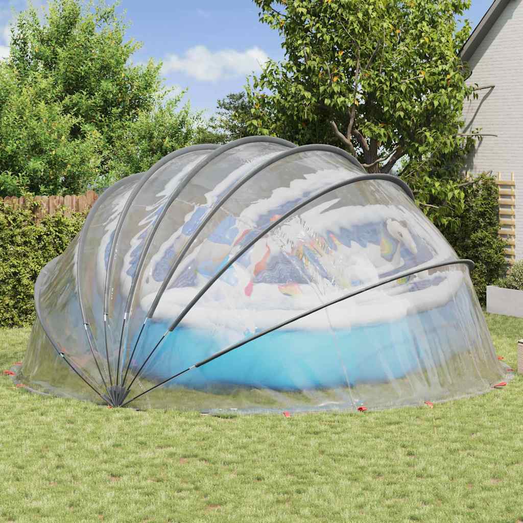 Dome Piscina 592 x 590 x 275 cm PVC Trasparente