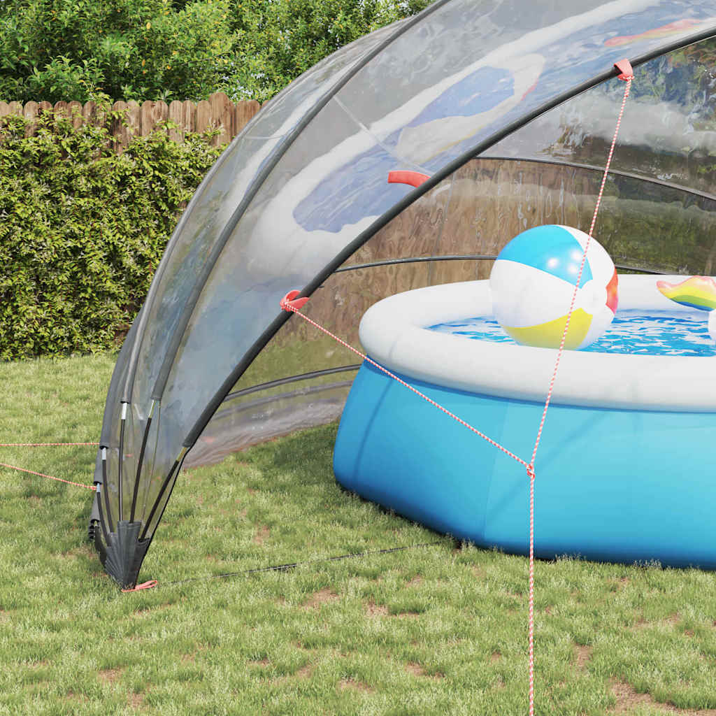 Dome Piscina 592 x 590 x 275 cm PVC Trasparente