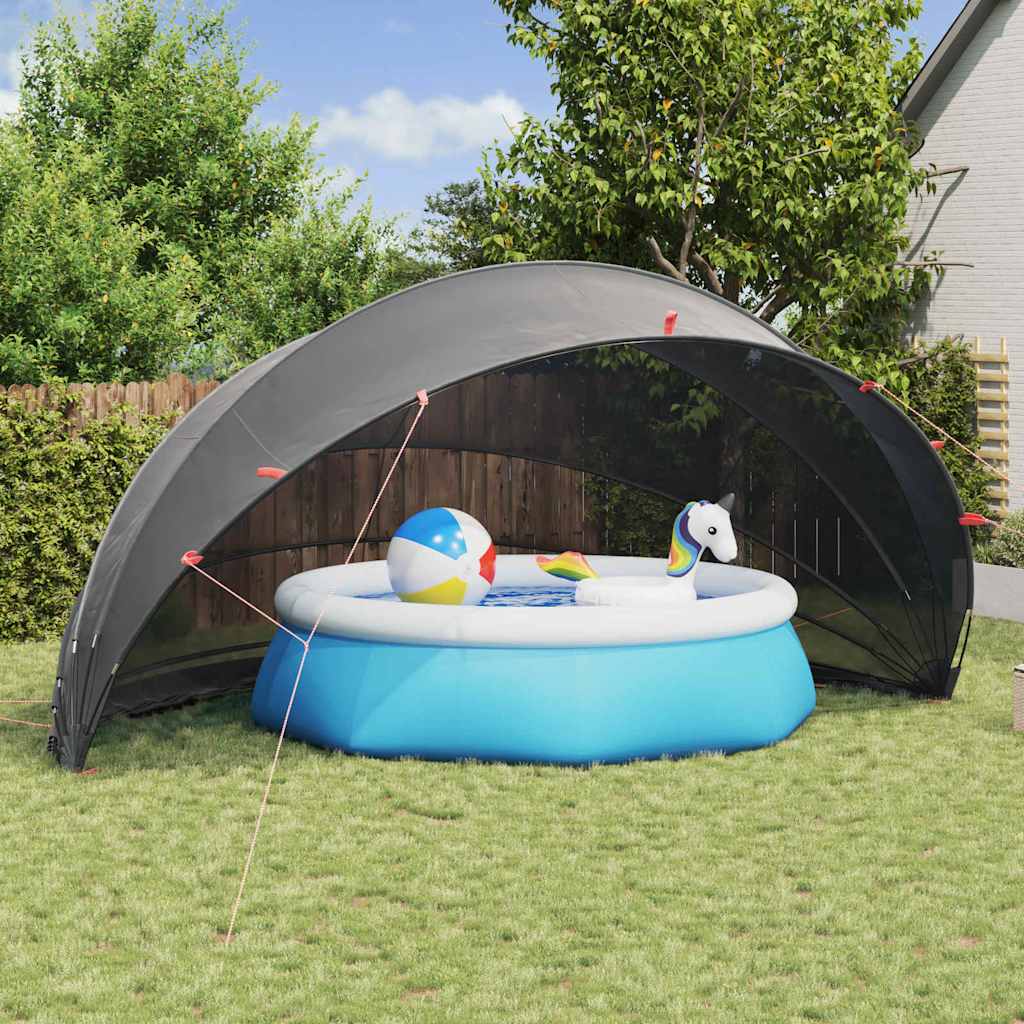 Dome Piscina 592 x 590 x 275 cm Nero