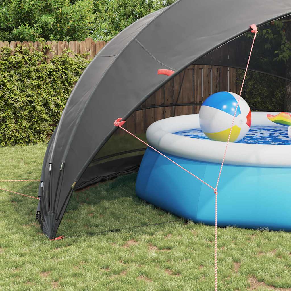 Dome Piscina 592 x 590 x 275 cm Nero