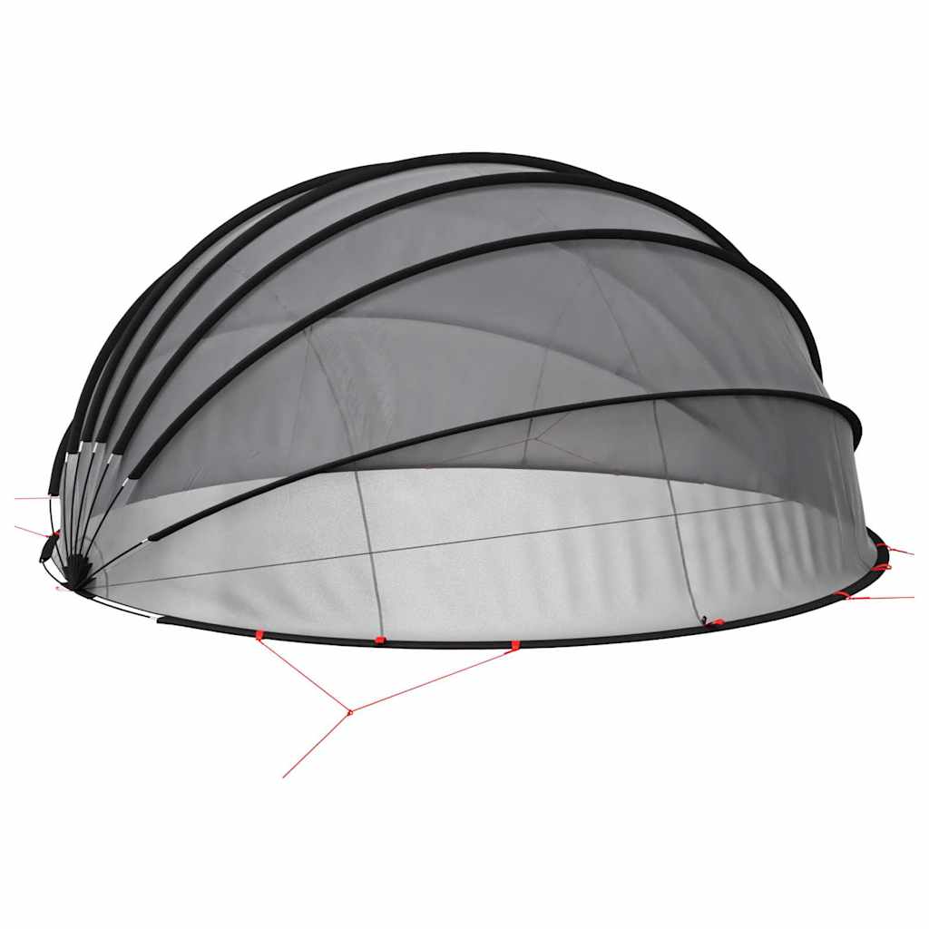 Dome Piscina 592 x 590 x 275 cm Nero