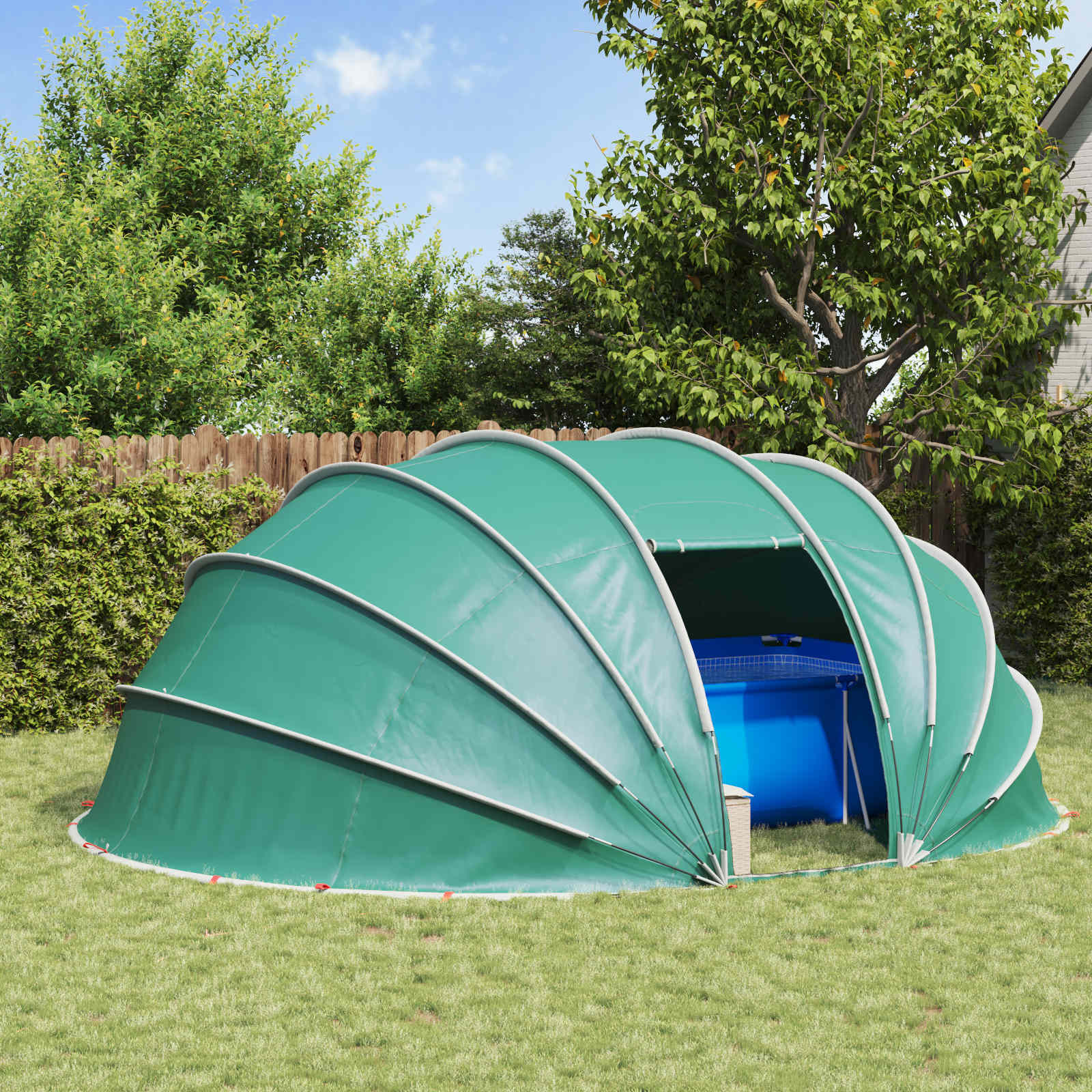 Tenda da piscina a cupola 538 x 440 x 204 cm