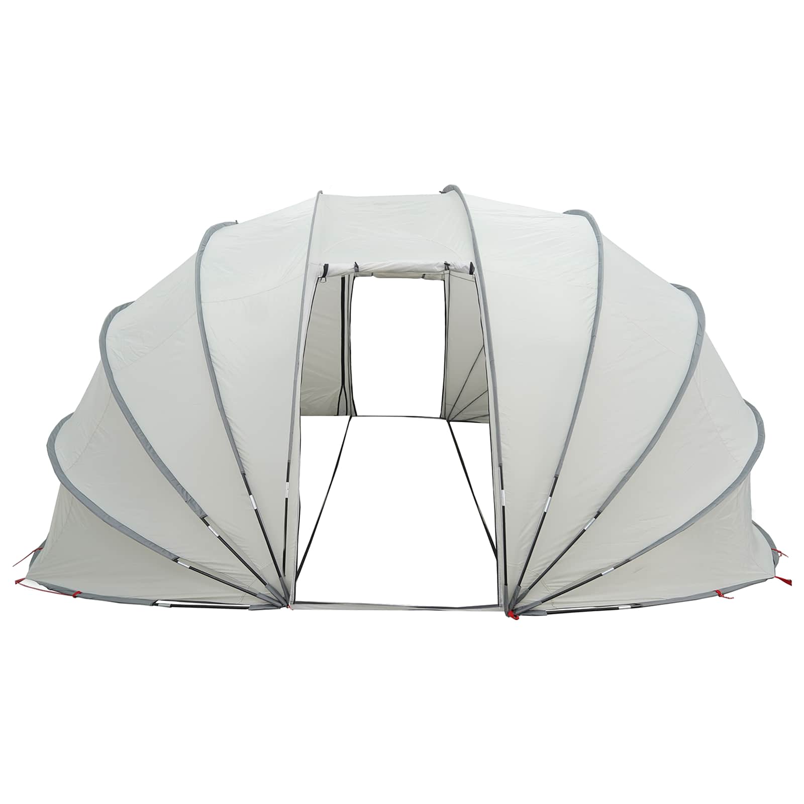 Tenda da piscina a cupola 538 x 440 x 204 cm Grigio