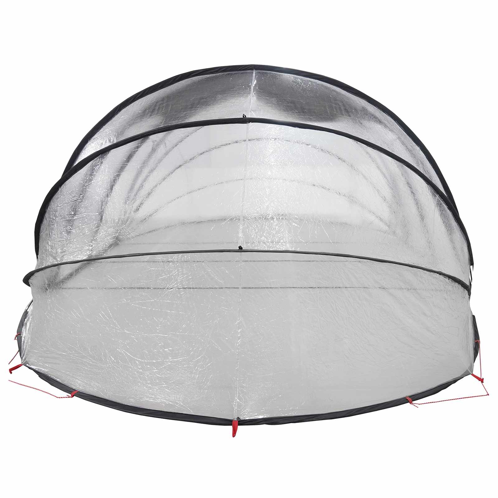 Tenda da piscina a cupola 538 x 440 x 204 cm PVC Trasparente