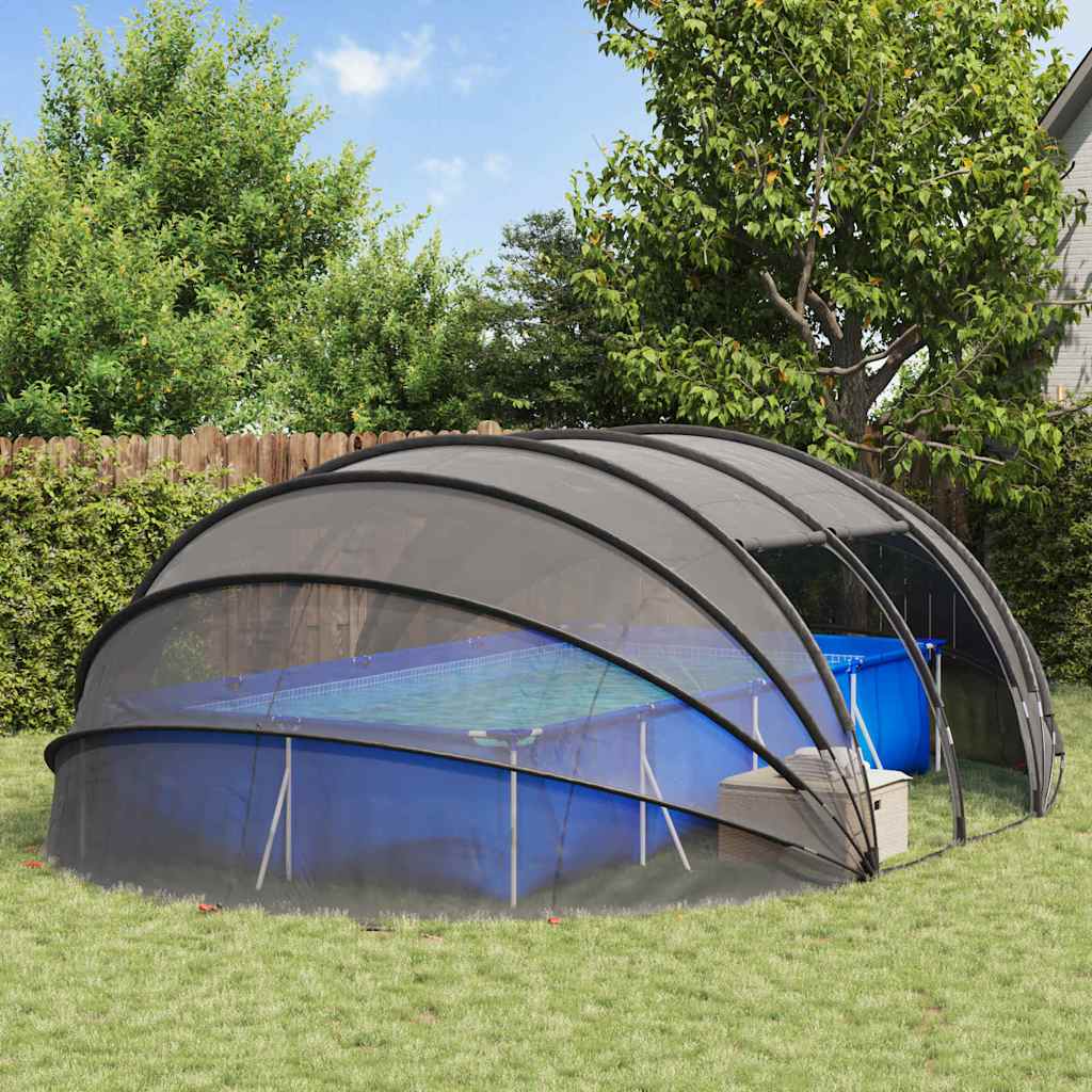 Tenda da piscina a cupola 640 x 432 x 205 cm A rete Trasparente