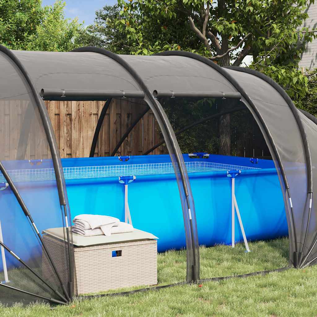 Tenda da piscina a cupola 640 x 432 x 205 cm A rete Trasparente