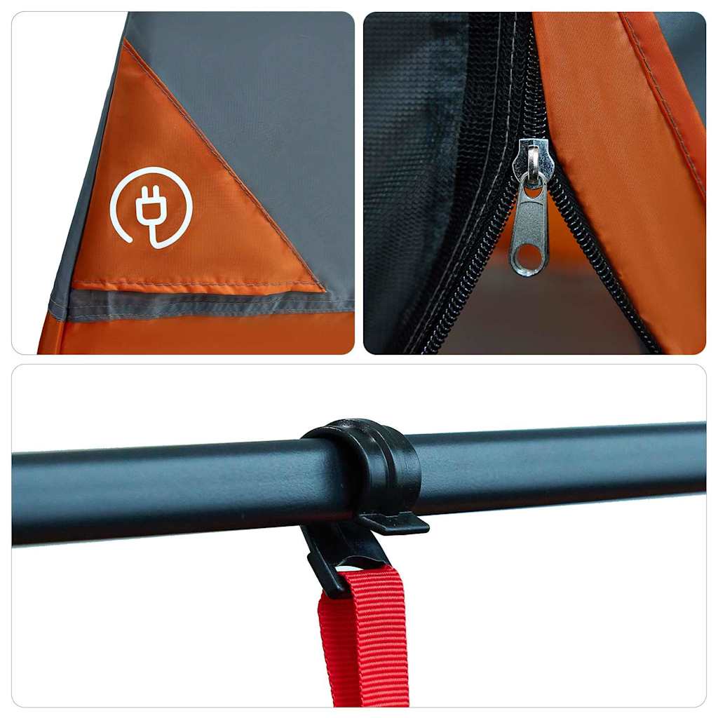 Tenda interna Grigio e arancione 280 x 220 x 176 cm taffetà