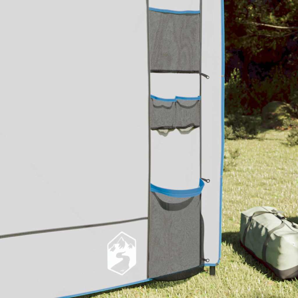 Organizzatore da Tenda Appeso Grigio e Blu 320 x 182 cm Oxford