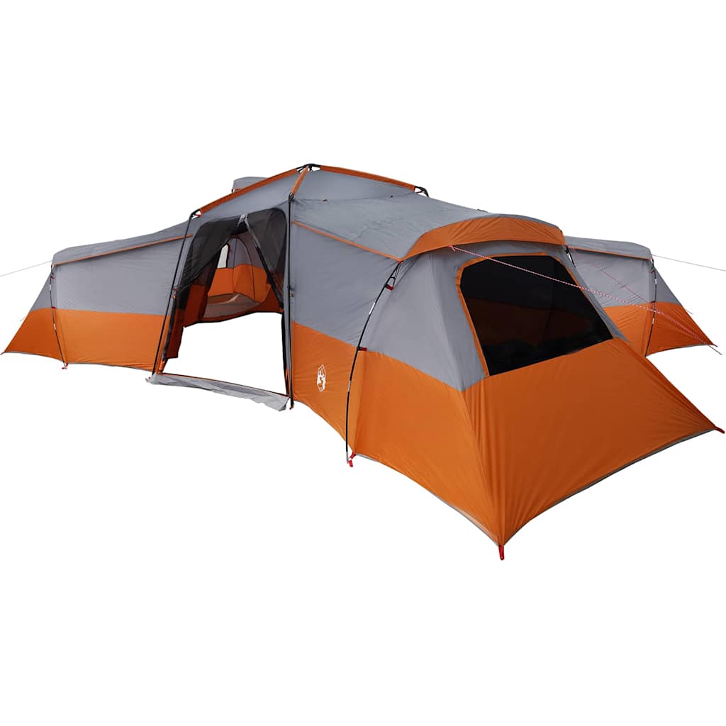 Tenda Familiare 16 persona Grigio e arancione taffetà