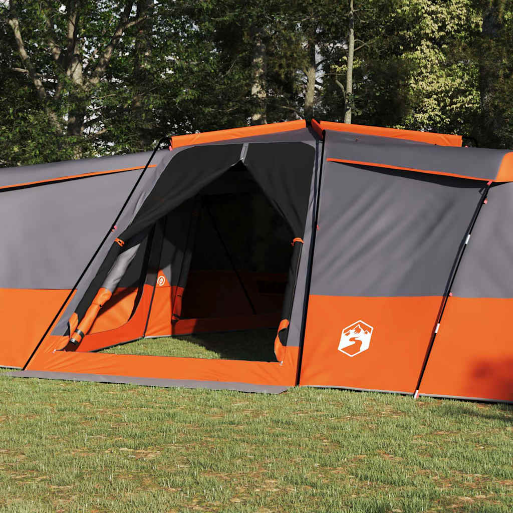 Tenda Familiare 16 persona Grigio e arancione taffetà