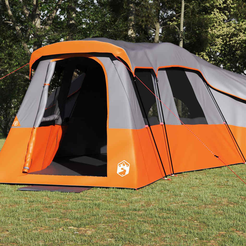 Tenda Familiare 20 persona Grigio e arancione taffetà