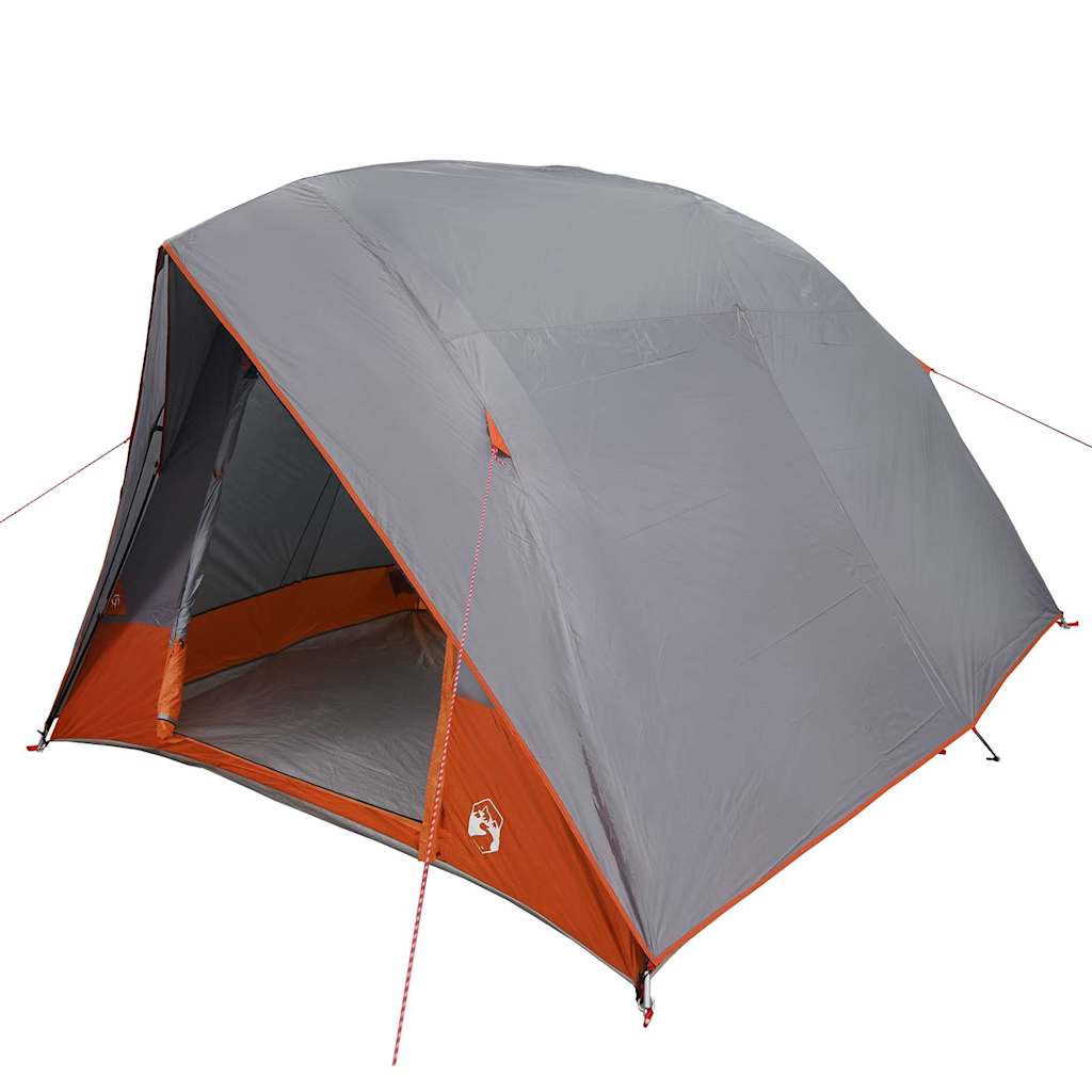 Tenda da campeggio 4 persona Grigio e arancione taffetà