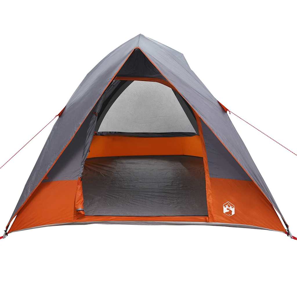 Tenda da campeggio 4 persona Grigio e arancione taffetà