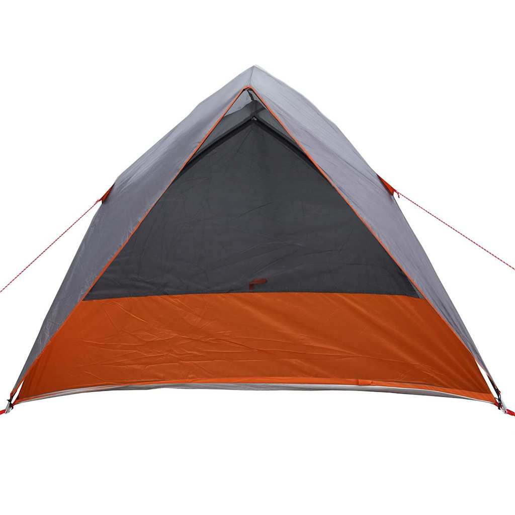 Tenda da campeggio 4 persona Grigio e arancione taffetà