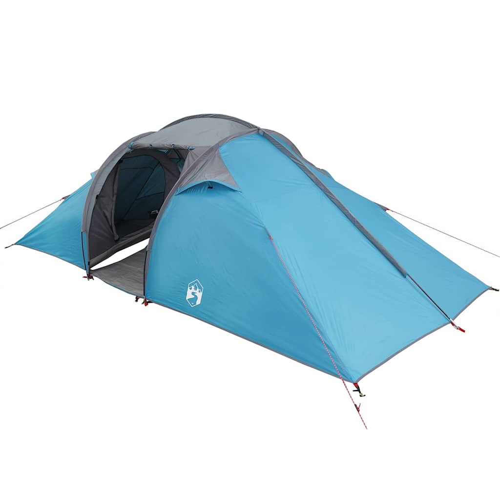 Tenda tunnel 4 persona Blu taffetà Impermeabile