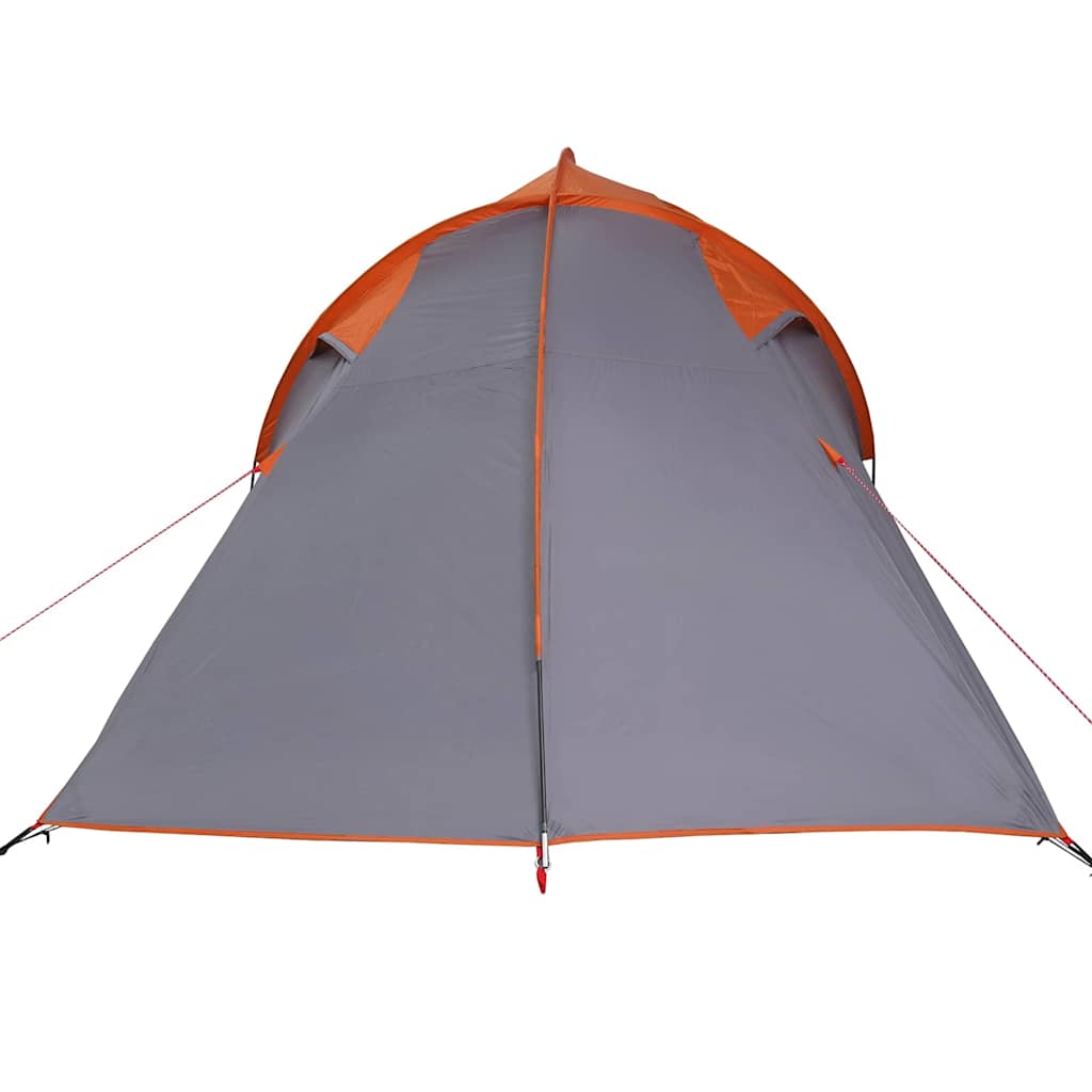 Tenda tunnel 4 persona Grigio e arancione taffetà Impermeabile
