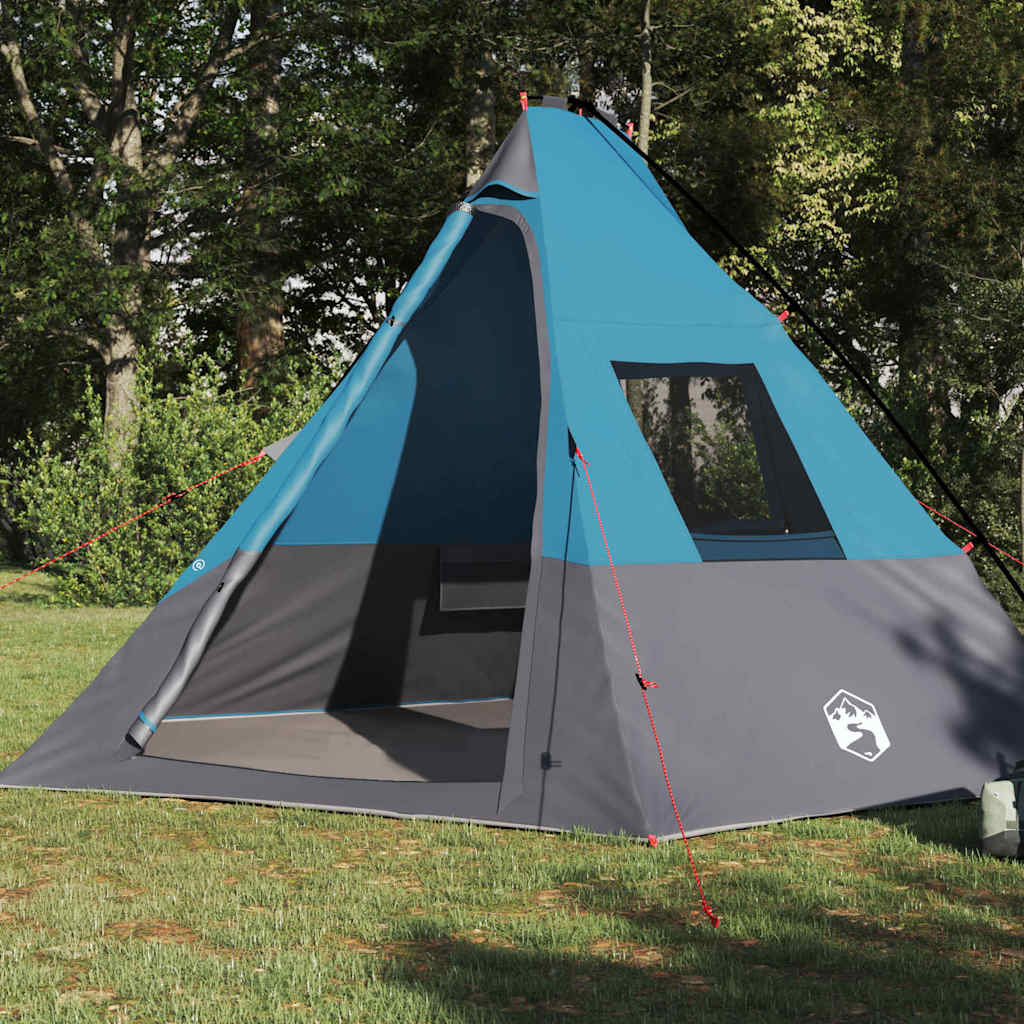 Tenda Tipi 6 persona Impermeabile Blu taffetà