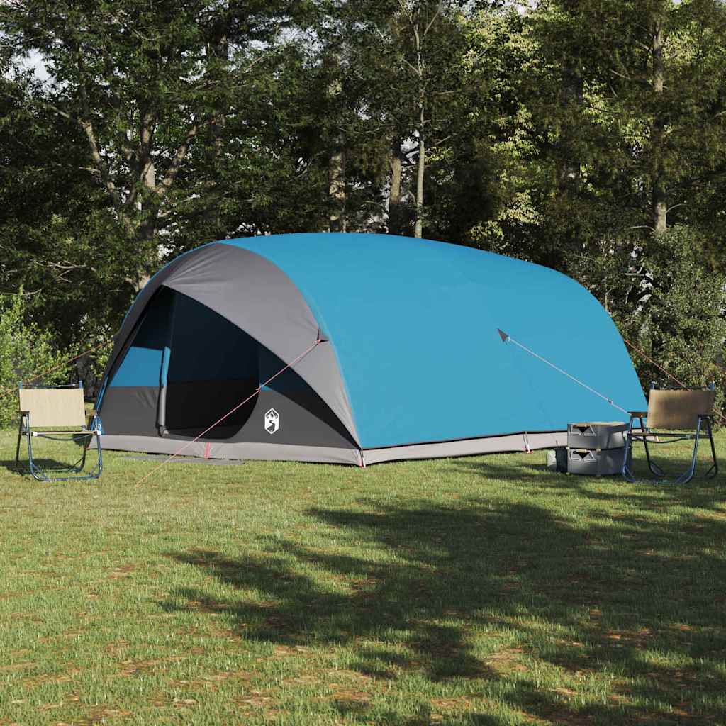 Tenda tunnel 10 persona Blu taffetà Impermeabile